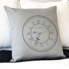 Personalised 'Our Precious Moment In Time' Cushion
